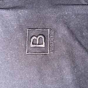 Burberry Black Polo - Size Small